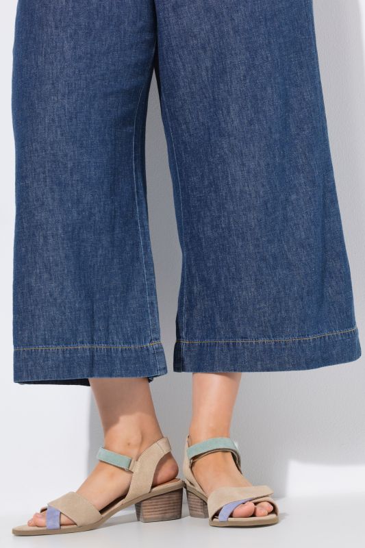 Wide Leg Denim Culottes