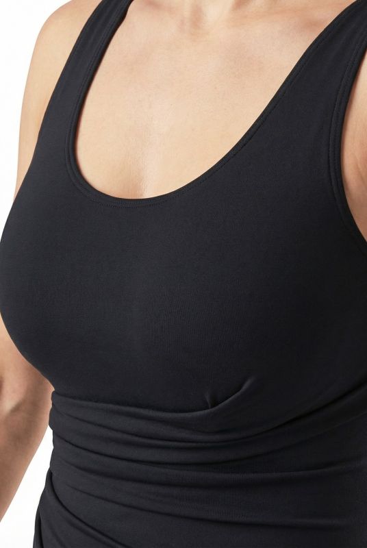 Side Gathered One Piece Swimsuit