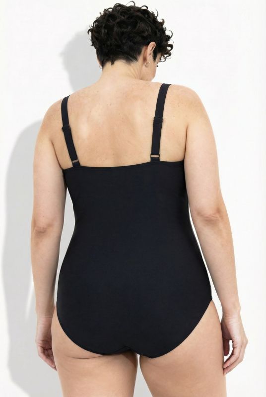 Side Gathered One Piece Swimsuit