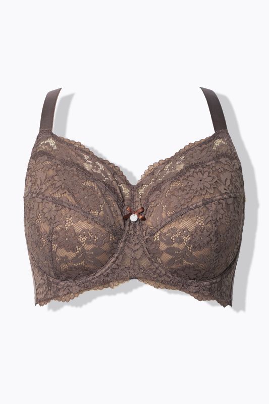Lace Panel Underwire Bra