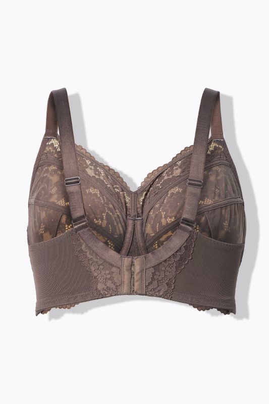 Lace Panel Underwire Bra