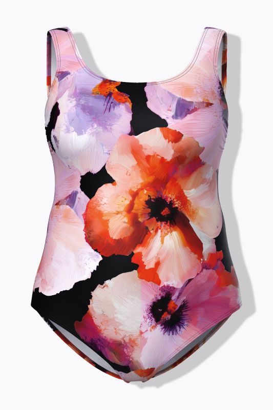 Watercolor Floral One Piece Swimsuit
