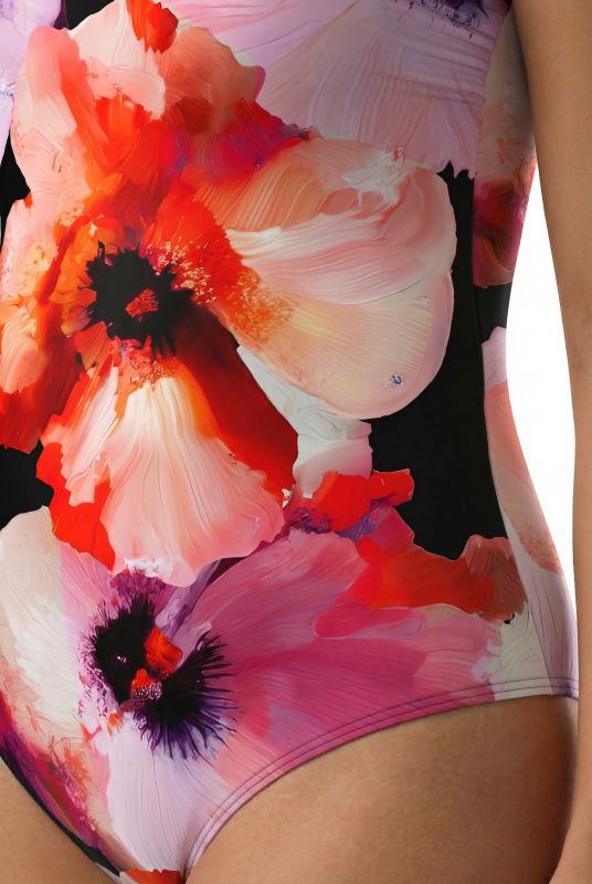 Watercolor Floral One Piece Swimsuit