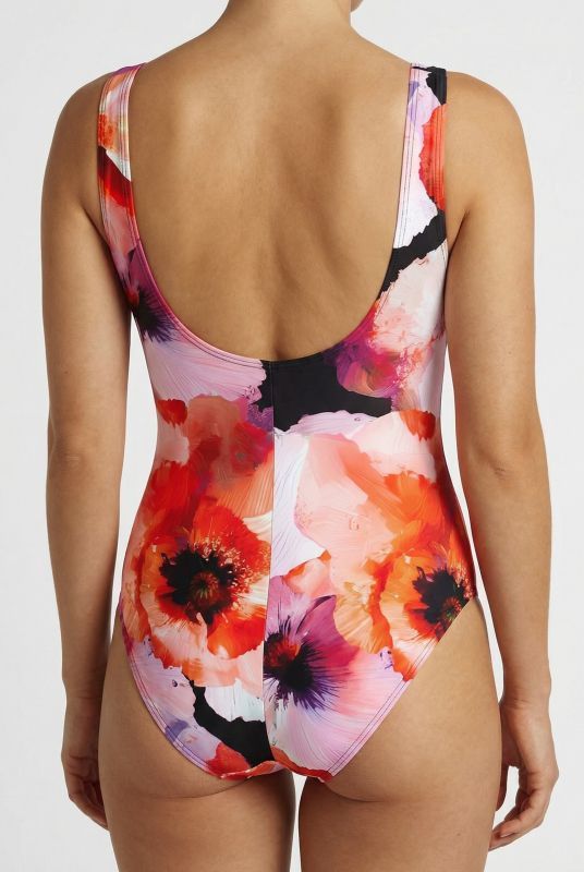 Watercolor Floral One Piece Swimsuit
