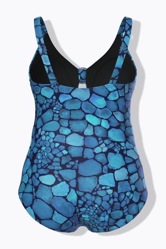 Sea glass Print One Piece Swimsuit