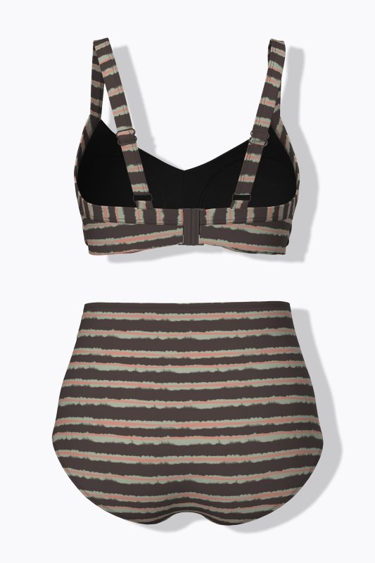 Batik Stripe Bikini Set