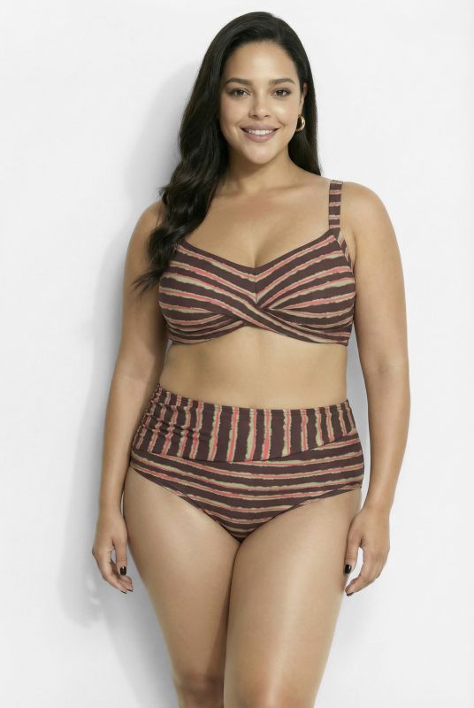 Batik Stripe Bikini Set