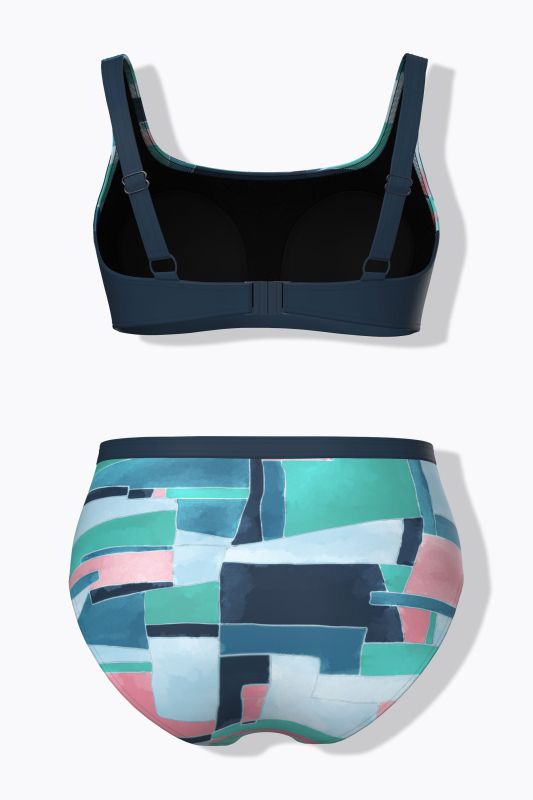 Geometric Print Bikini Set