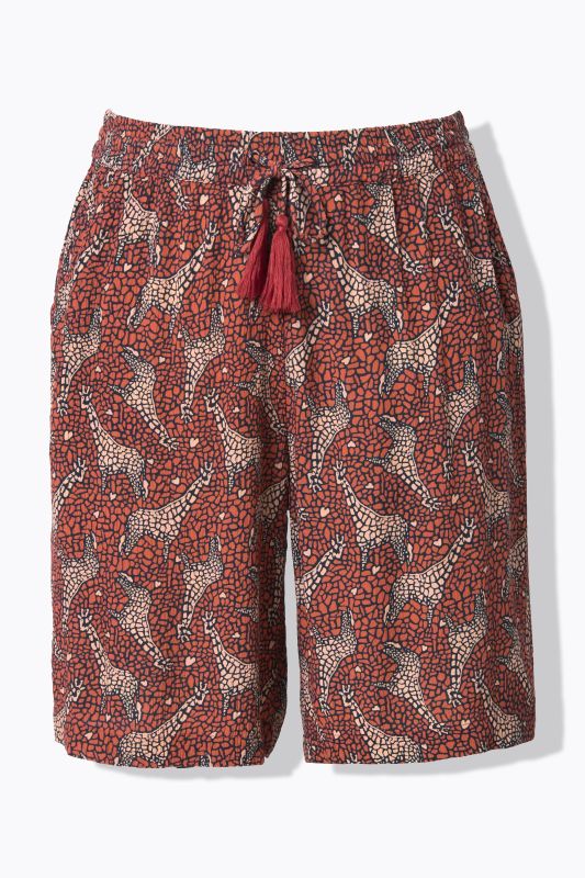 Giraffe Print  Bermuda Shorts