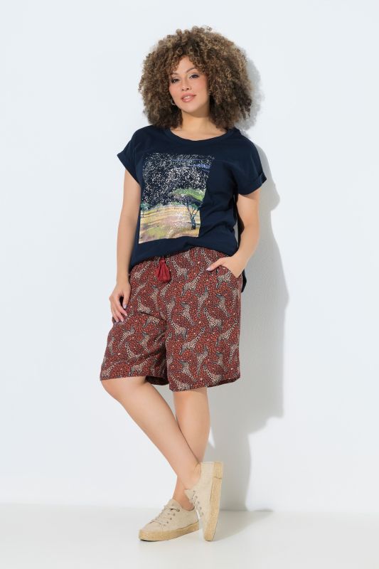 Giraffe Print  Bermuda Shorts