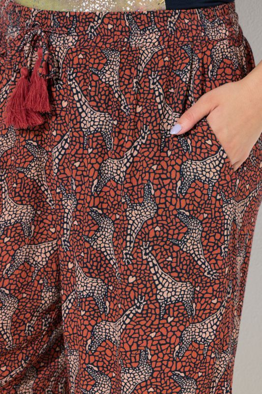 Giraffe Print  Bermuda Shorts