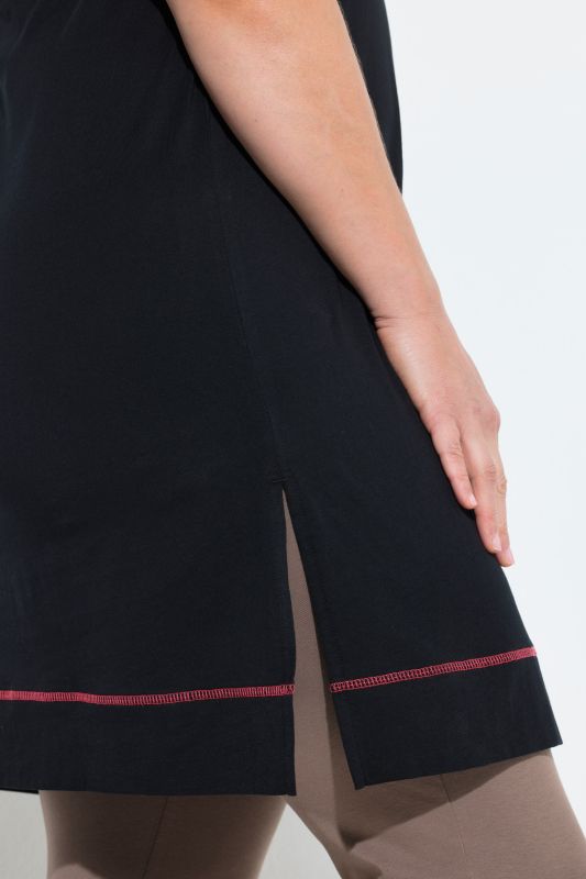 Bonjour Dog Graphic Split Neck Nightgown