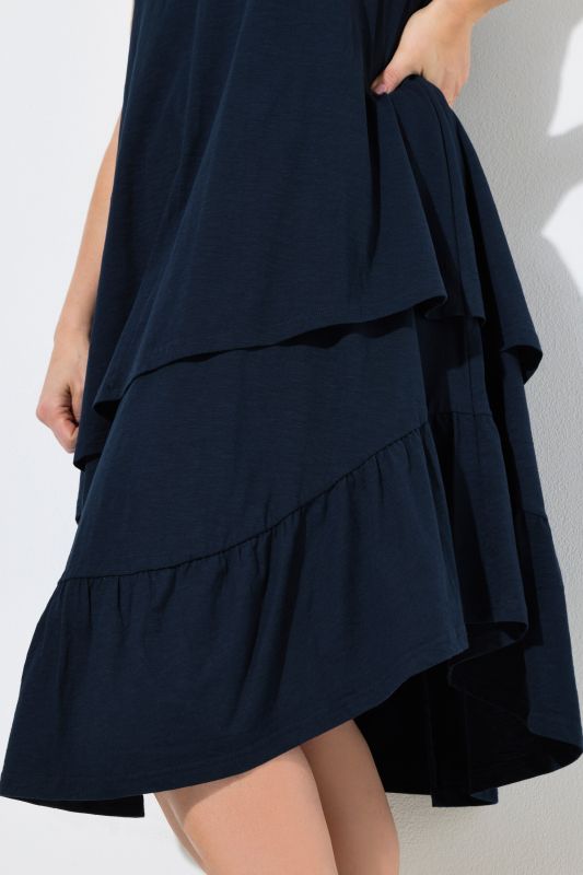 Eco Cotton Sleeveless Asymmetric Hem Dress