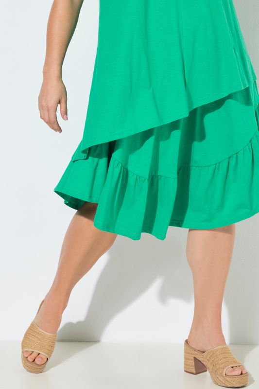 Eco Cotton Sleeveless Asymmetric Hem Dress