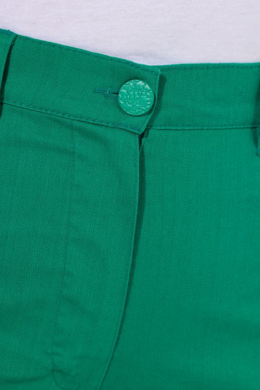 Colorful Elastic Waist Denim Capris