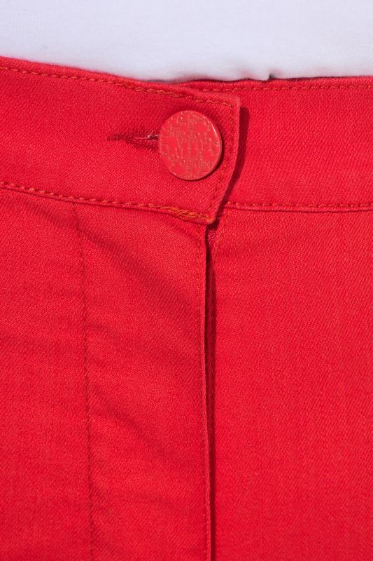 Colorful Elastic Waist Denim Capris