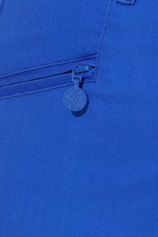 Colorful Elastic Waist Denim Capris