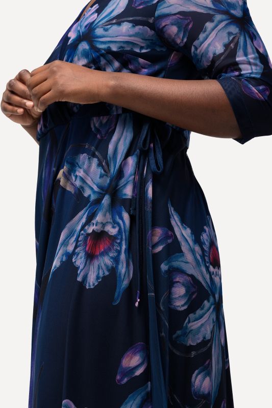 Layered Floral Chiffon Dress