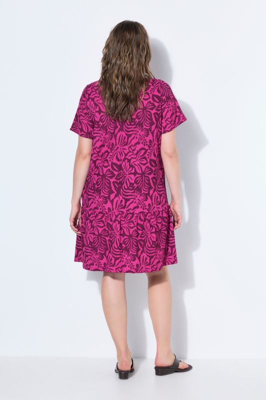 Textured Floral Dress