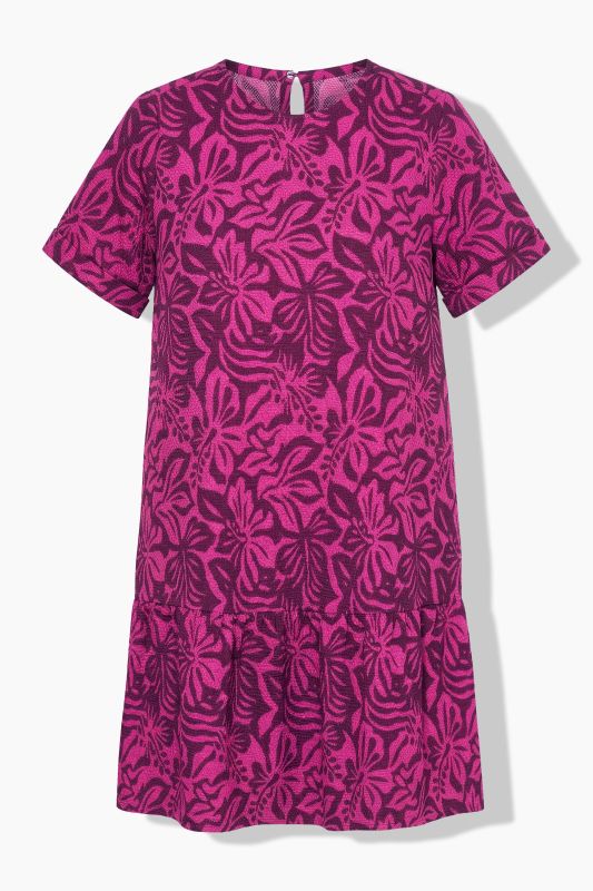 Textured Floral Dress