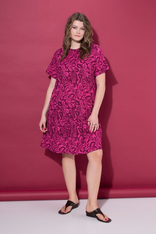 Textured Floral Dress