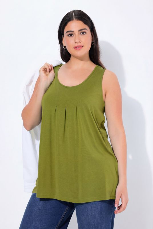 Essential Pleat Front Knit Tank