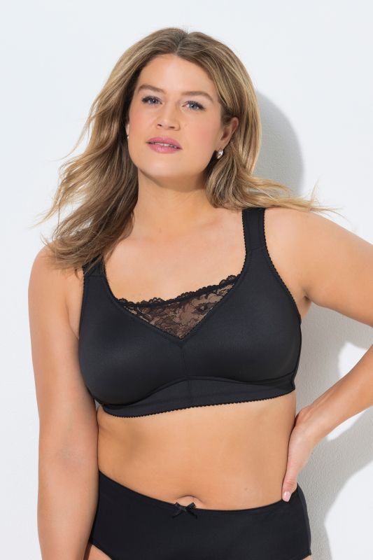 Lace Panel Microfiber Bralette