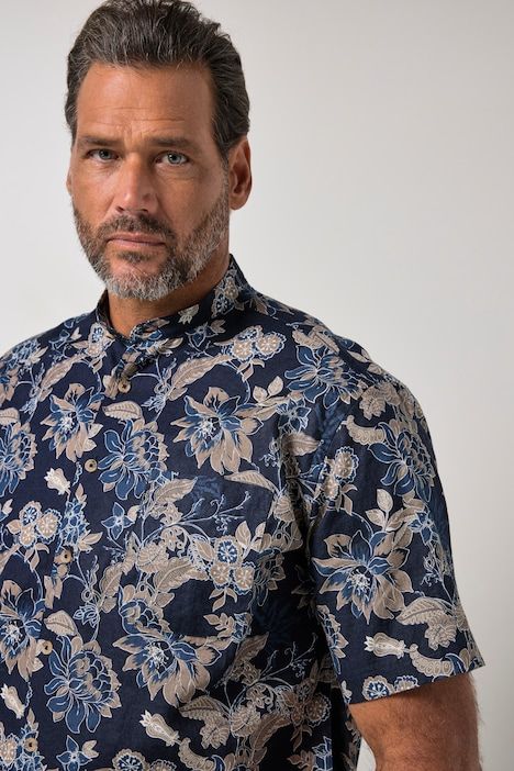 Linen-blend shirt