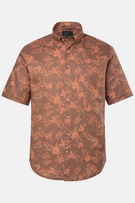 Linen-blend shirt