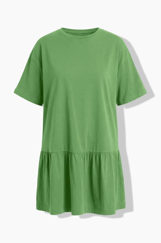Flounce Panel Short Sleeve Jersey Dress