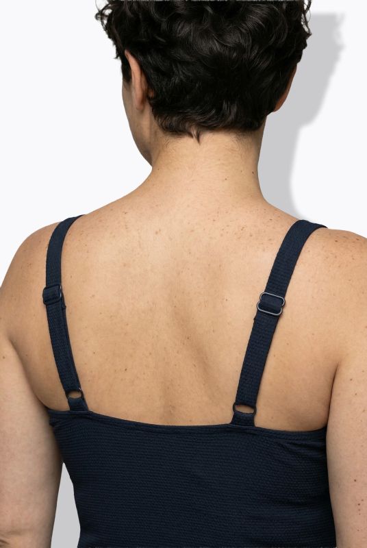 Draped Front Sweetheart Neck Front Lined Swimsuit