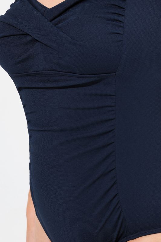 Draped Front Sweetheart Neck Front Lined Swimsuit