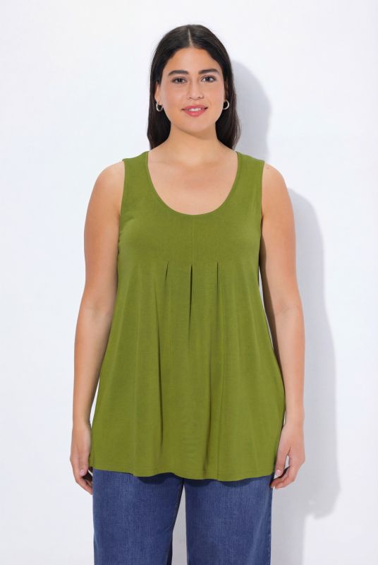 Essential Pleat Front Knit Tank