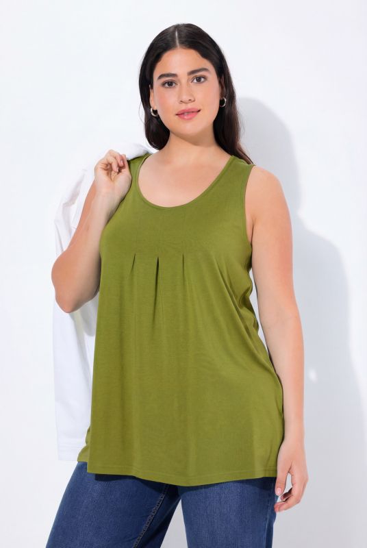 Essential Pleat Front Knit Tank