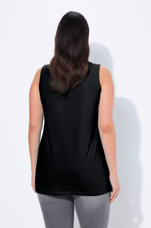 Essential V-Neck Stretch Cotton Tank