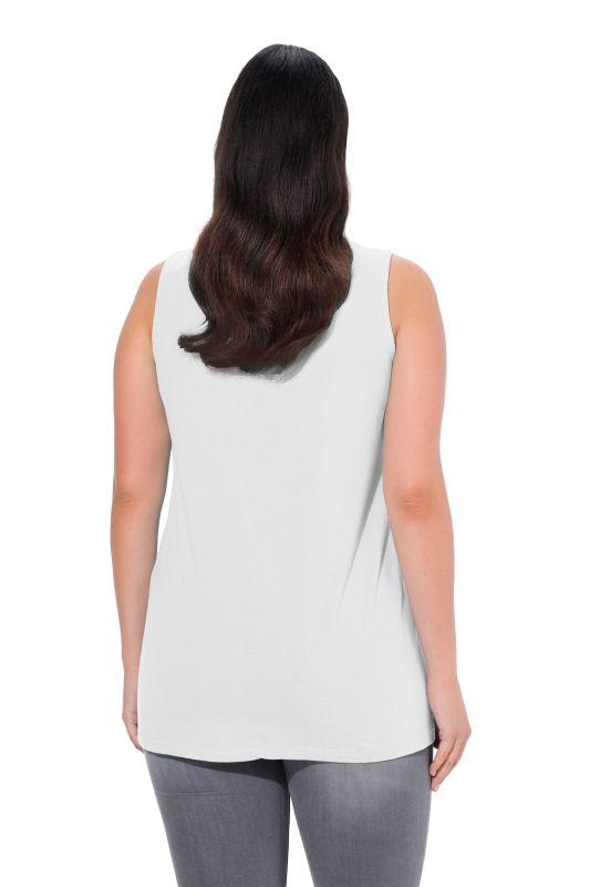 Essential V-Neck Stretch Cotton Tank