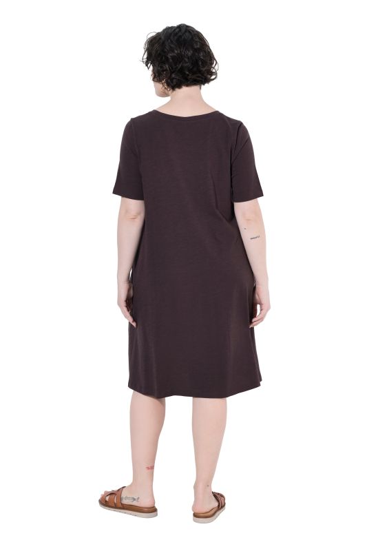 Short Sleeve Jersey Midi Dress