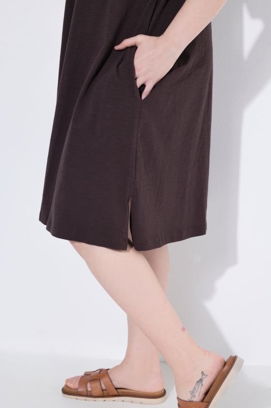 Short Sleeve Jersey Midi Dress