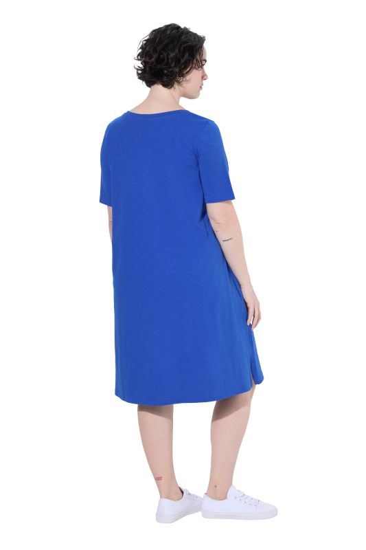 Short Sleeve Jersey Midi Dress