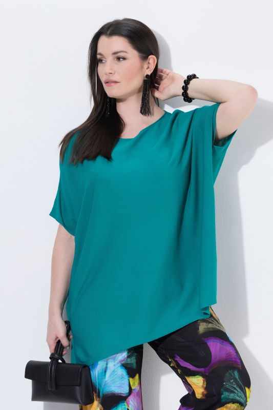 Batwing Sleeve Boat Neck Sweater