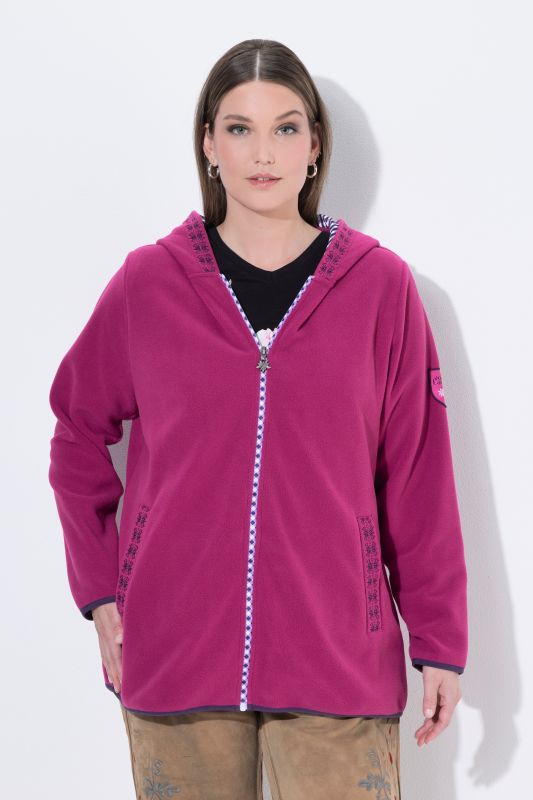 Hooded Fleece Zip-Up Jacket