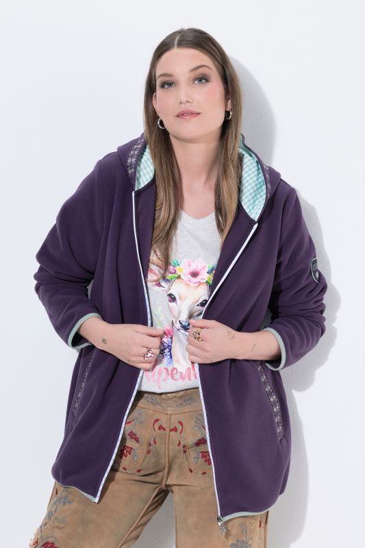 Hooded Fleece Zip-Up Jacket