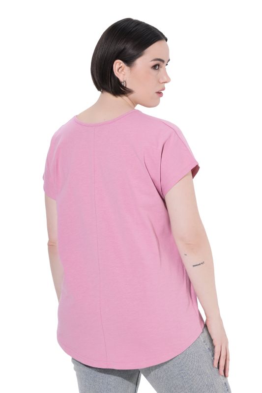 Metallic Animal Cap Sleeve Graphic Tee