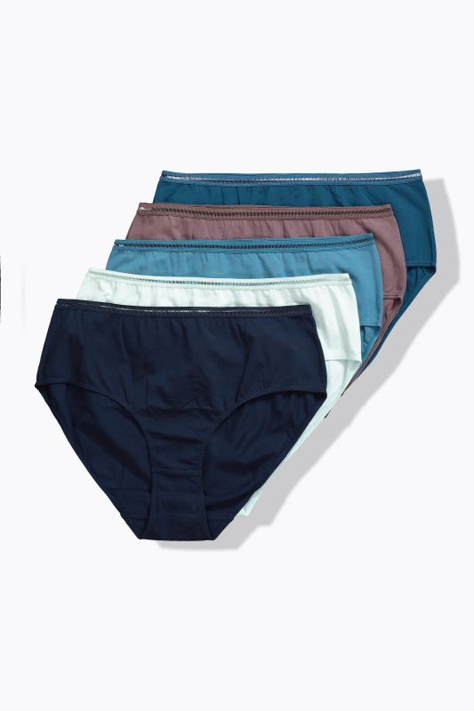 5 Pack of Panties- Openwork Detail