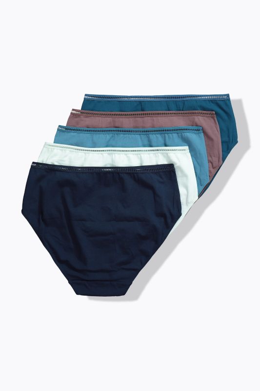5 Pack of Panties- Openwork Detail