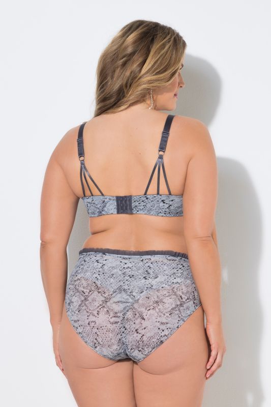Strappy Animal Print Underwire Bra