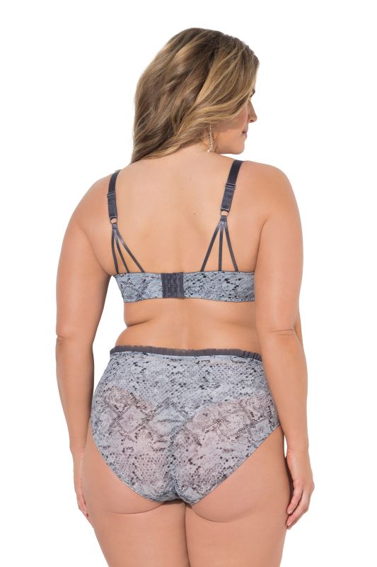 Strappy Animal Print Underwire Bra
