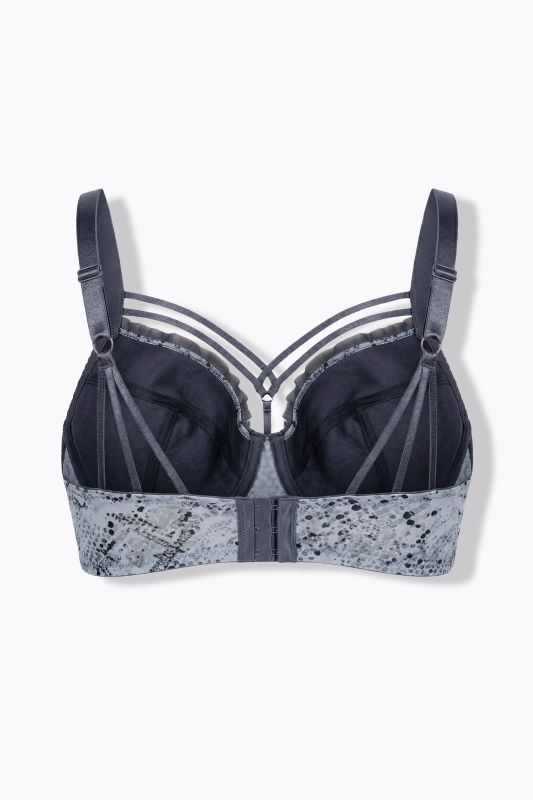 Strappy Animal Print Underwire Bra