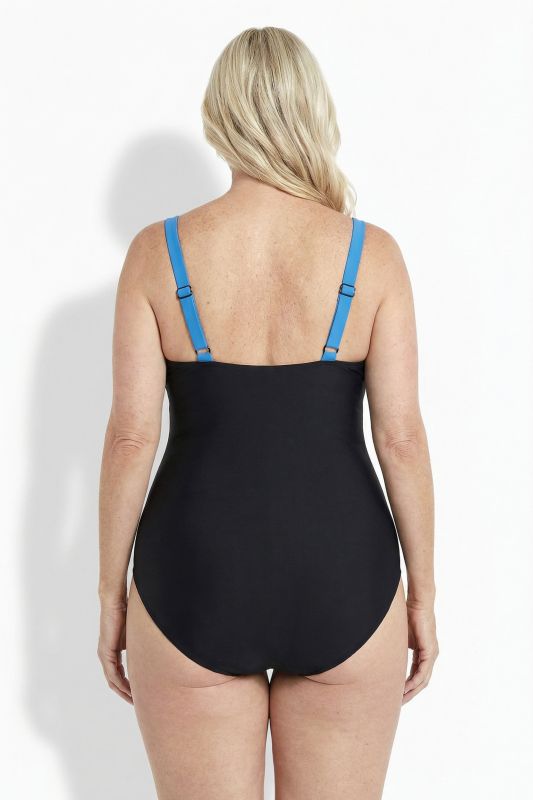 Flower Motif One Piece Swimsuit