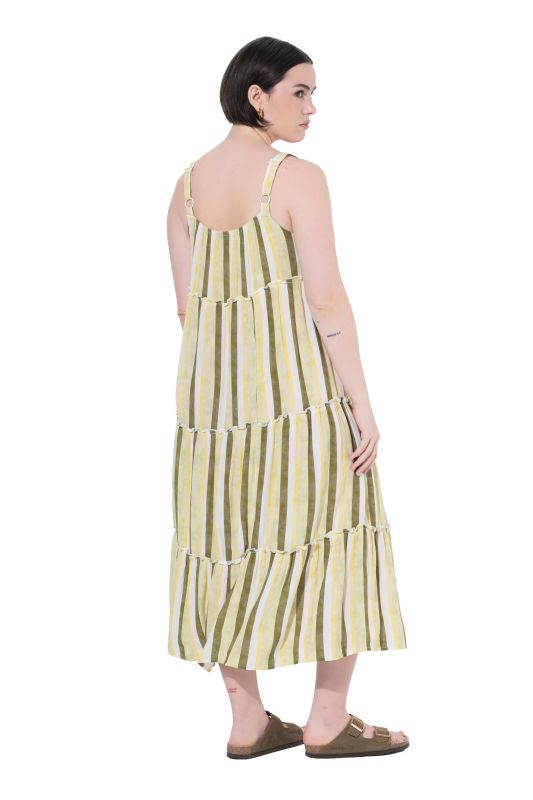 Pastel Stripe Sleeveless Dress